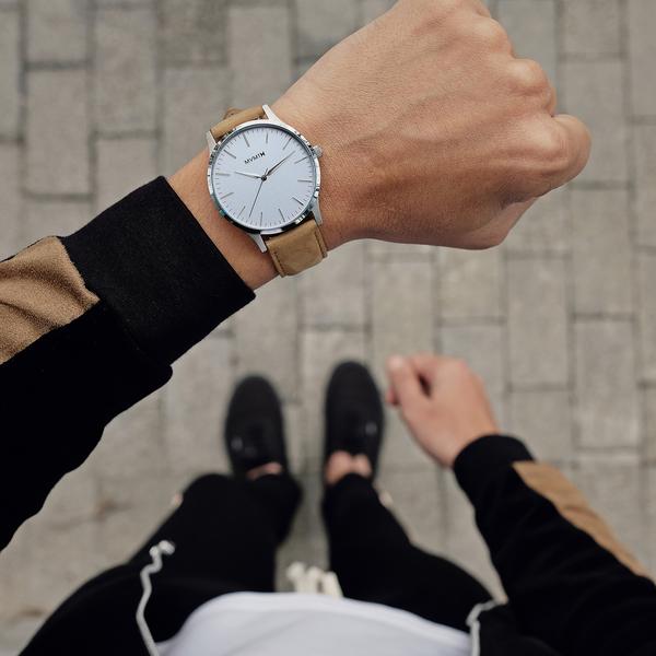 Orologio MVMT 40 Series White Caramel MT01-WT uomo 40mm-2b Gioielli