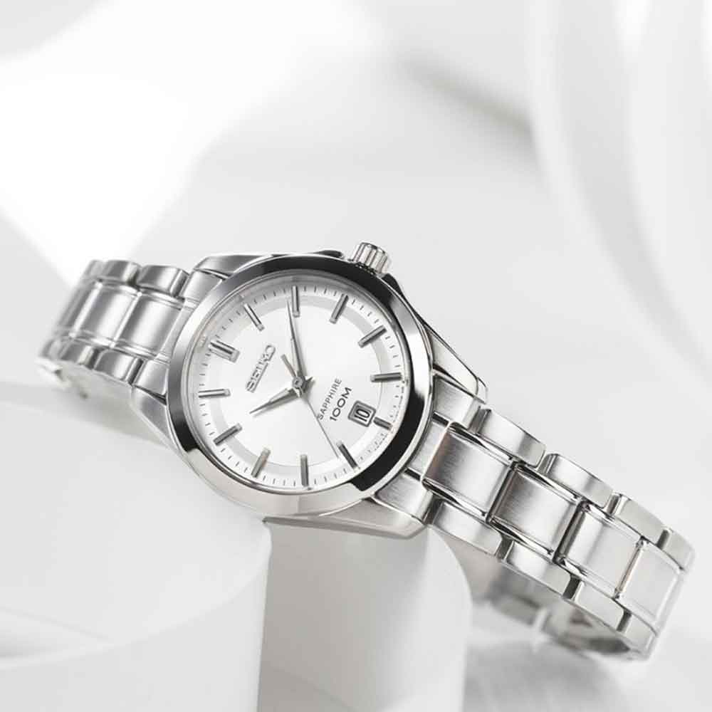 Orologio Seiko Classic donna zaffiro quarzo acciaio SXDF55P1-2b Gioielli