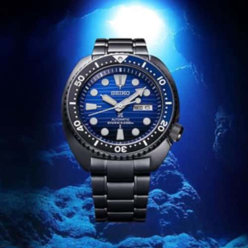 Seiko save the hotsell ocean turtle black