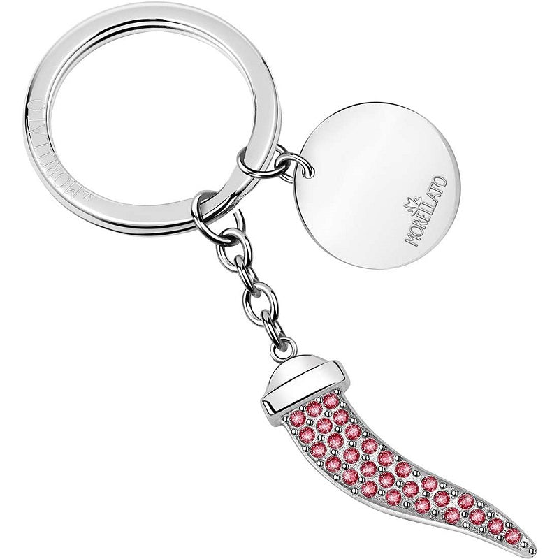 Portachiavi Cornetto Portafortuna - Corno Rosso Porta Chiavi - 9 Cm - 3