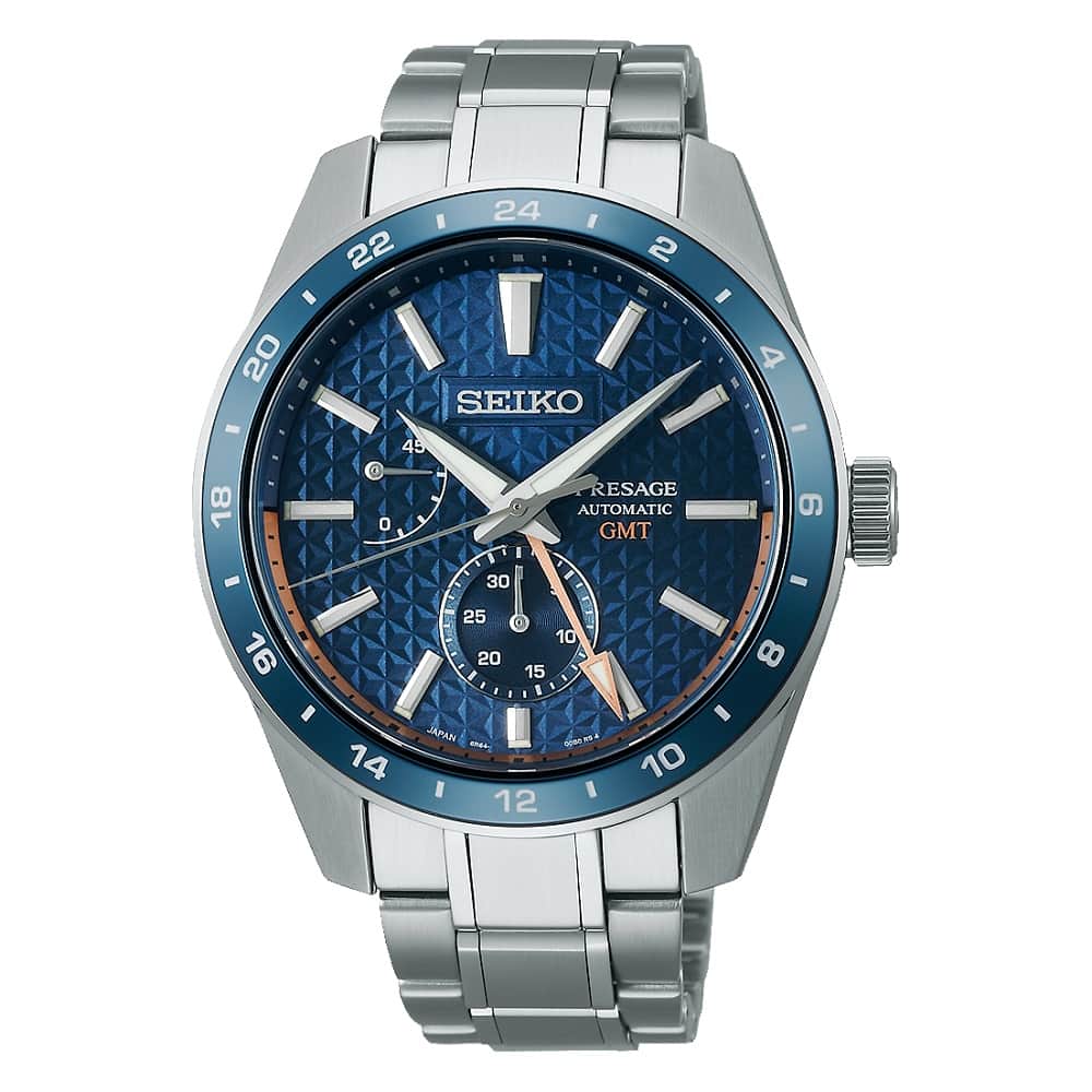 Orologio Seiko Presage SPB217J1 Sharp Edged GMT automatico uomo-2b Gioielli