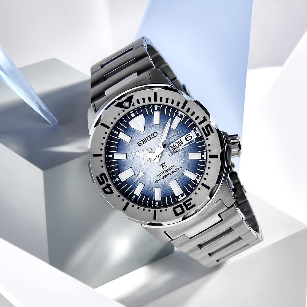 Orologio Seiko Prospex Monster SRPG57K1 Save the Ocean automatico uomo-2b Gioielli