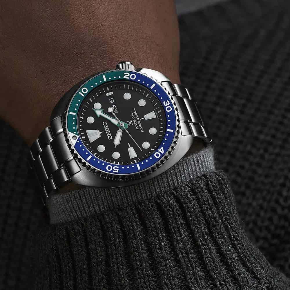 Orologio Seiko Prospex Turtle SRPJ35K1 Tropical Lagoon Special Edition automatico uomo 45 mm-2b Gioielli