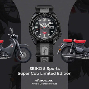 Orologio Seiko 5 Sport SRPJ75K1 Honda Super Cub automatico uomo Limited Edition 43 mm-2b Gioielli