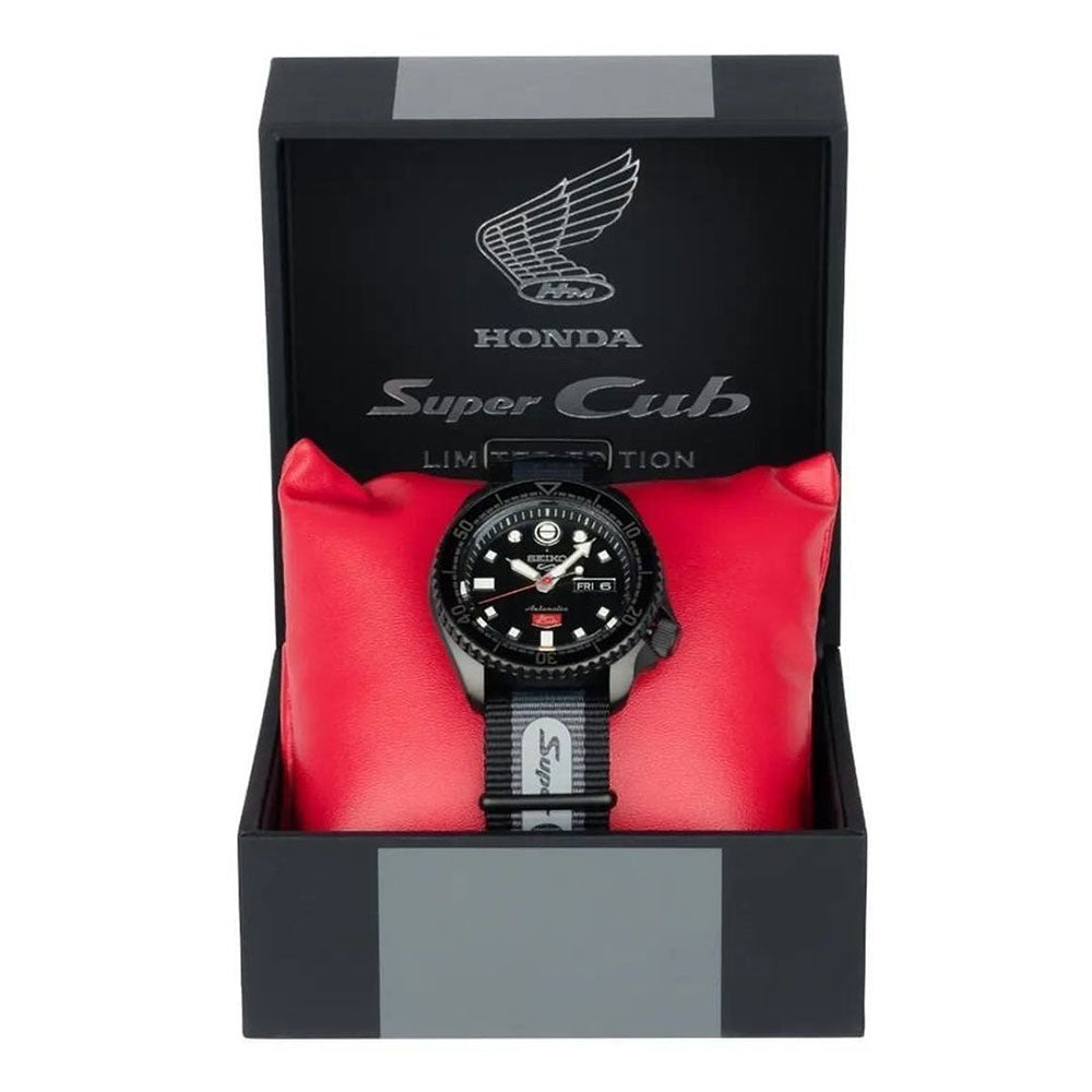 Orologio Seiko 5 Sport SRPJ75K1 Honda Super Cub automatico uomo Limited Edition 43 mm-2b Gioielli