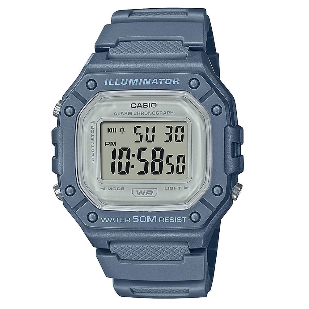 Orologio Casio Collection W-218HC-2AVEF blu uomo-2b Gioielli