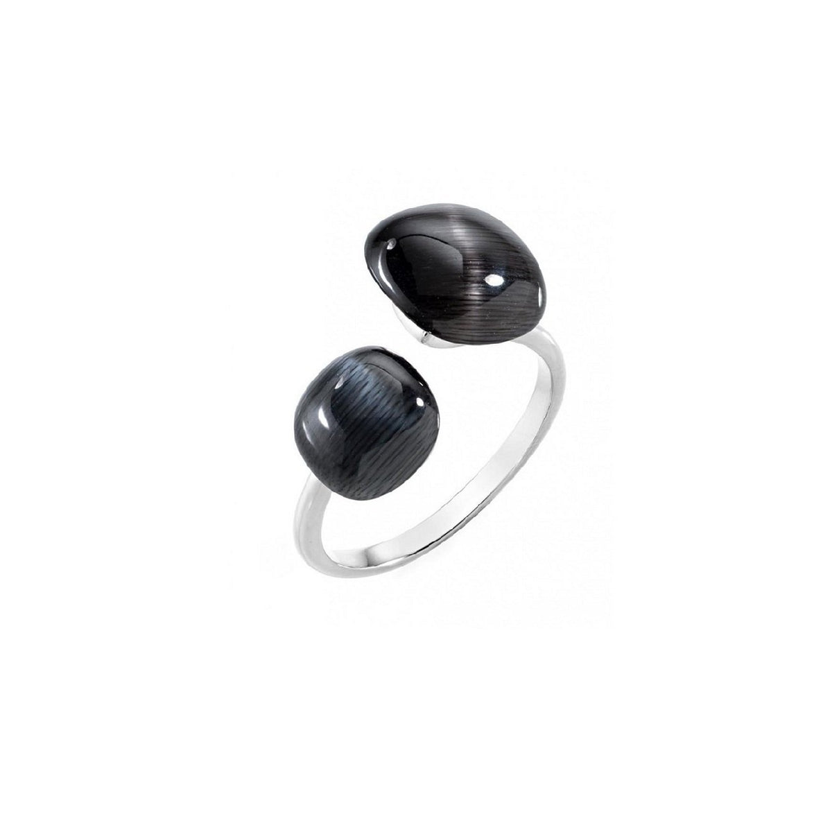Anello Morellato Gemma SAKK33 14 donna nero argento-2b Gioielli