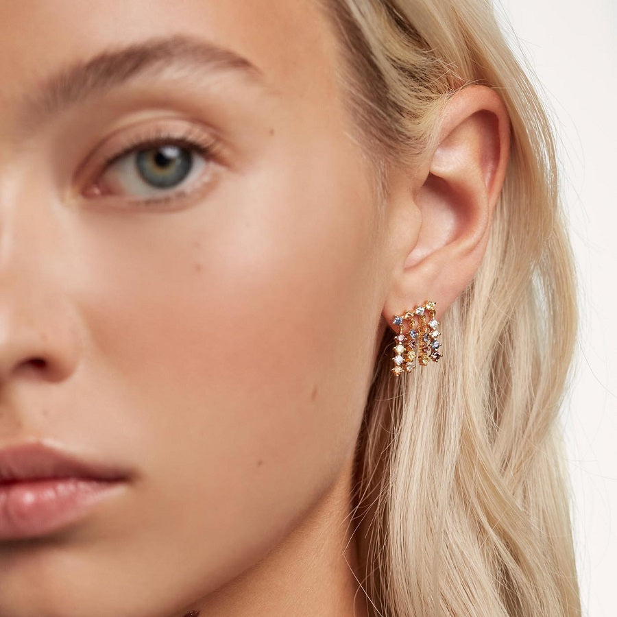 Orecchini PdPaola AR01-293-U Five Willow in argento 925 placcato oro 18 Kt-2b Gioielli