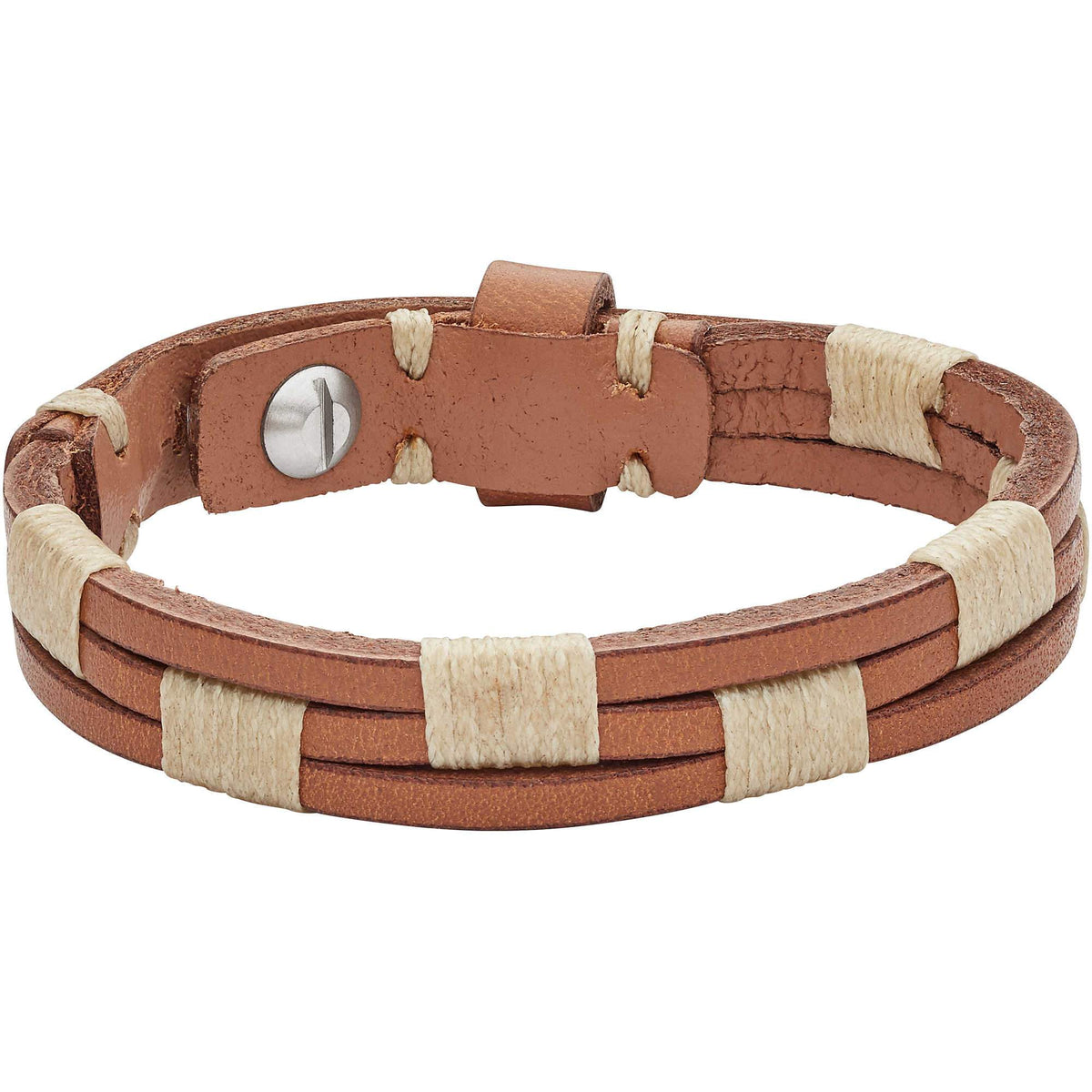 Bracciale Fossil JA6881040 uomo pelle-2b Gioielli