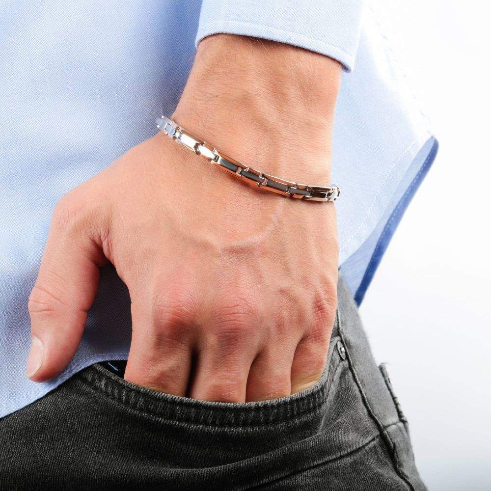 Bracciale Morellato Cross SKR38 uomo pvd oro rosa-2b Gioielli