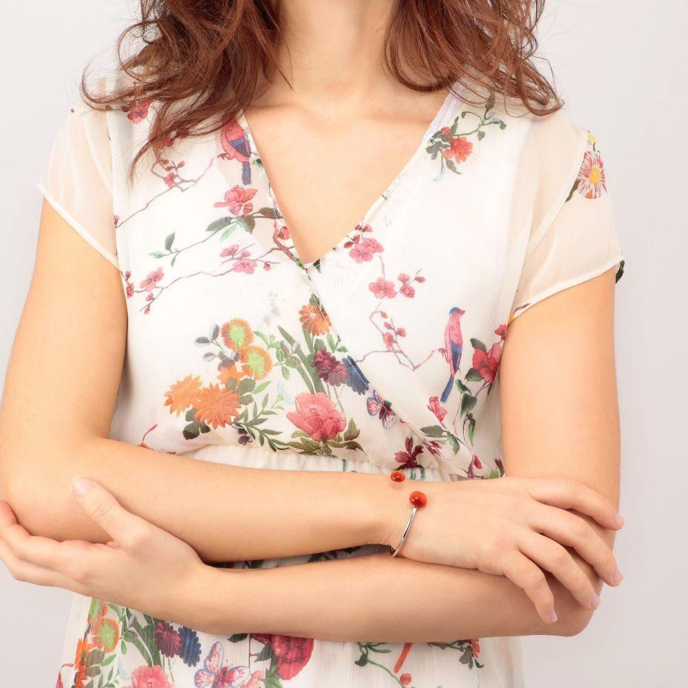 Bracciale Morellato Gemma SAKK110 donna corallo in argento-2b Gioielli