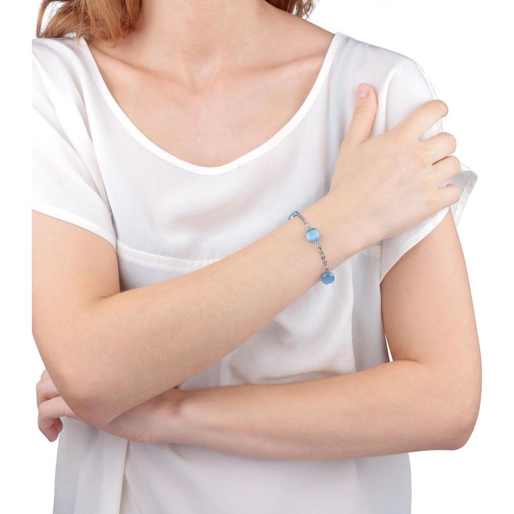 Bracciale Morellato Gemma SAKK66 donna azzurro argento-2b Gioielli