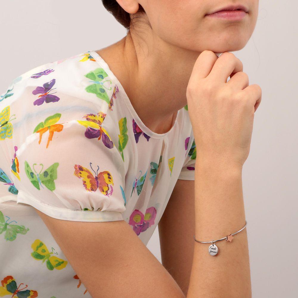 Bracciale Morellato Talismani SAQE16 donna rigido stella rose gold Friends forever-2b Gioielli