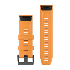 Cinturino Garmin Fenix 5X Fenix 5X Plus originale 26mm in silicone arancione-2b Gioielli