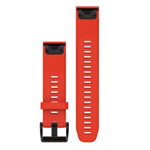 Cinturino Garmin originale per Fenix 5 in silicone rosso 22mm-2b Gioielli