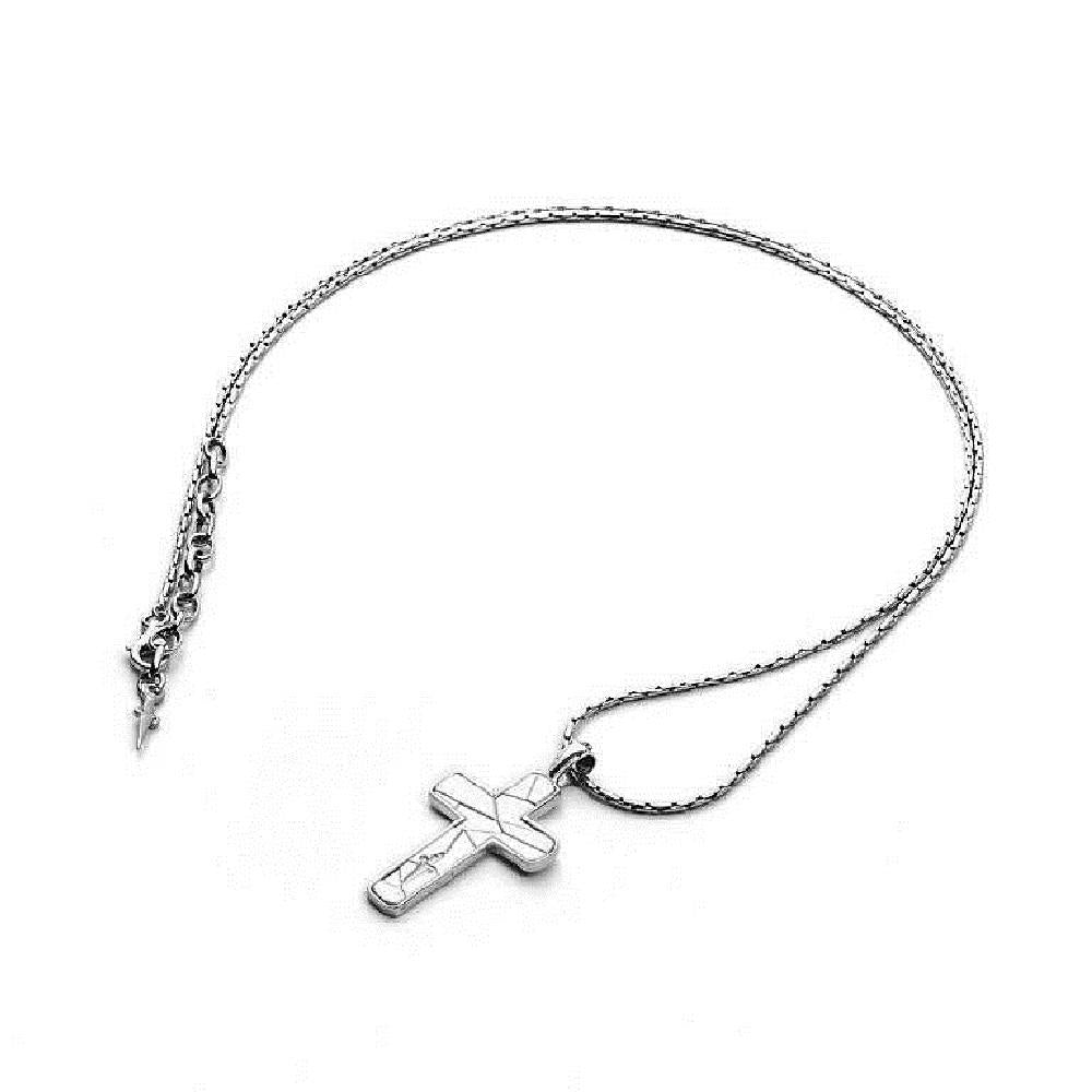 Collana Cesare Paciotti Artisan uomo croce argento-2b Gioielli