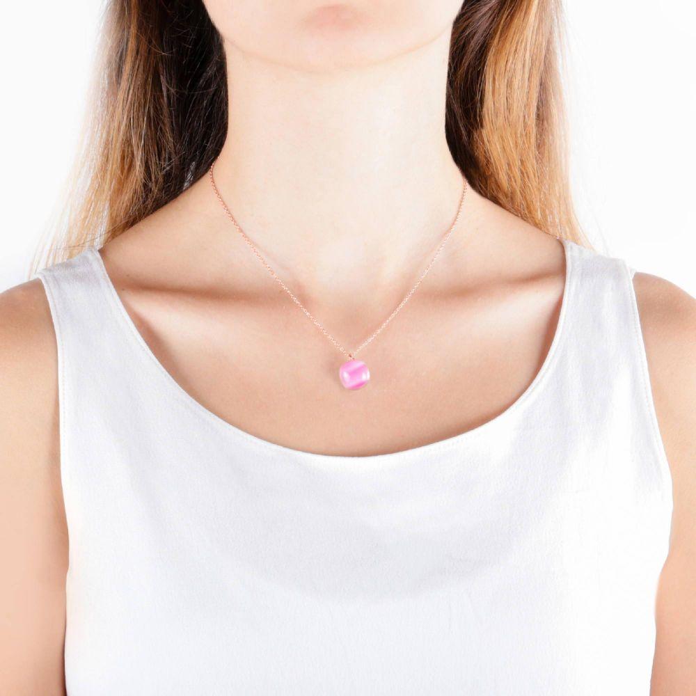 Collana Morellato Gemma SAKK05 donna rosa argento-2b Gioielli