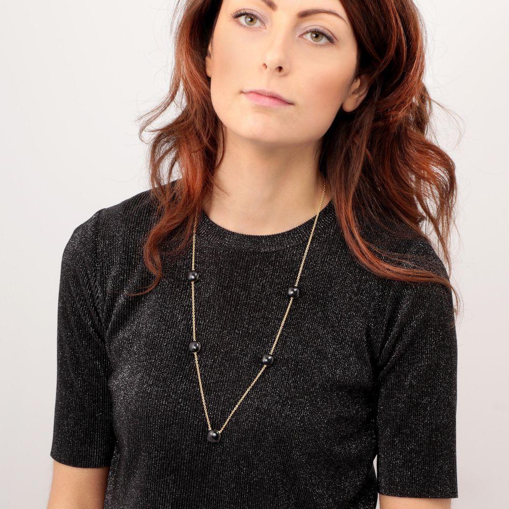 Collana Morellato Gemma SAKK105 donna nero in argento-2b Gioielli