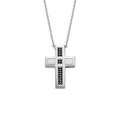 SM4S グラジオ 055/050 SR Collana uomo Morellato Motown croce nera SALS05 - 2b Gioielli