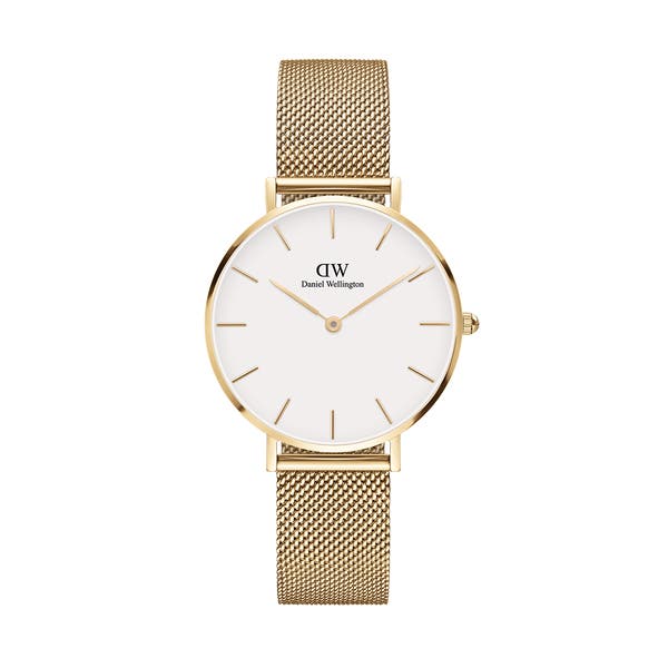 Orologio DW Classic Petite Evergold 32mm bianco DW00100348-2b Gioielli