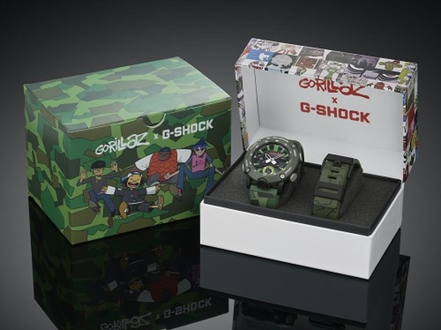 Orologio Casio G-Shock Gorillaz GA-2000GZ-3AER Limited Edition con cinturino di ricambio-2b Gioielli