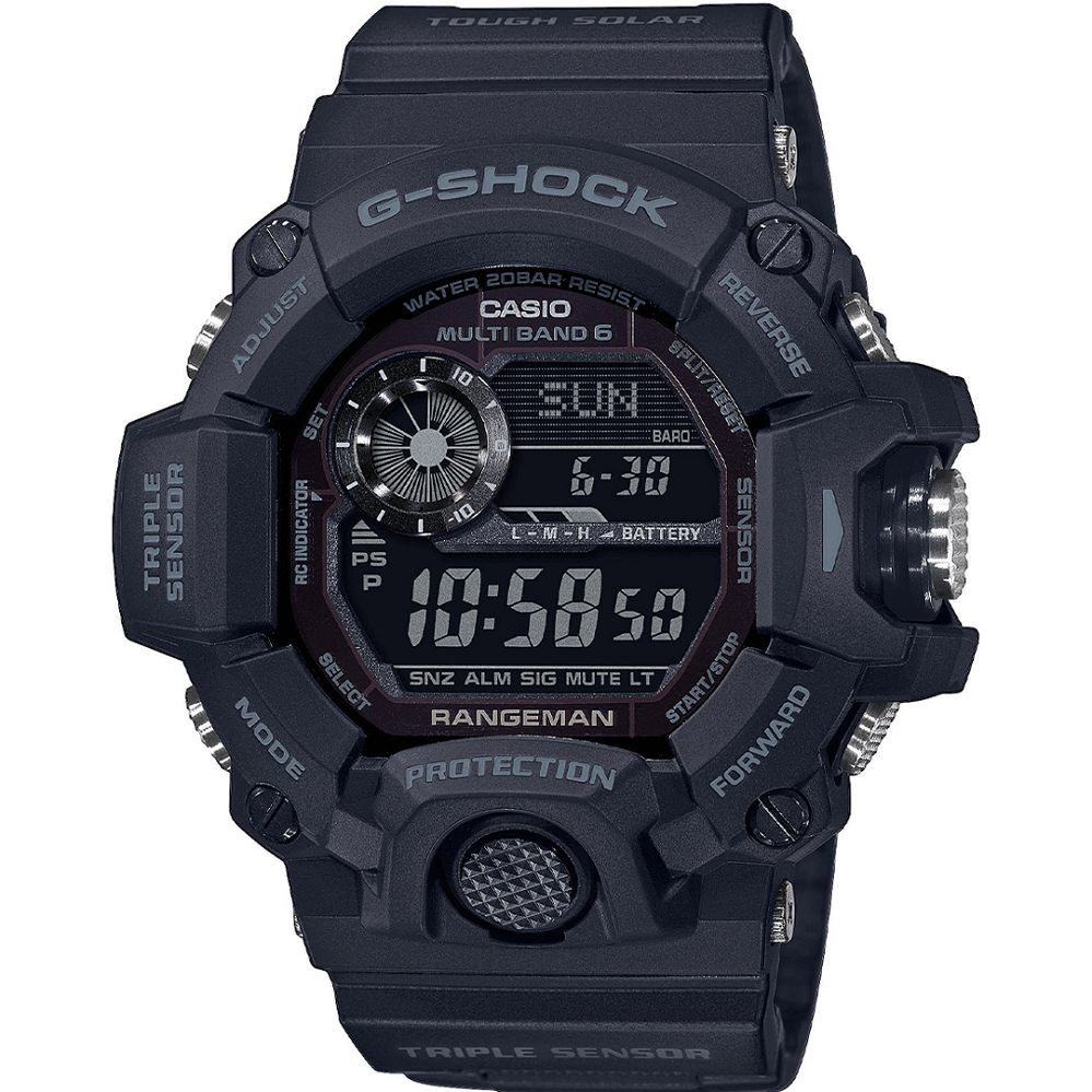 Orologio Casio G-Shock Rangeman GW-9400-1BER radiocontrollato solare 53mm-2b Gioielli