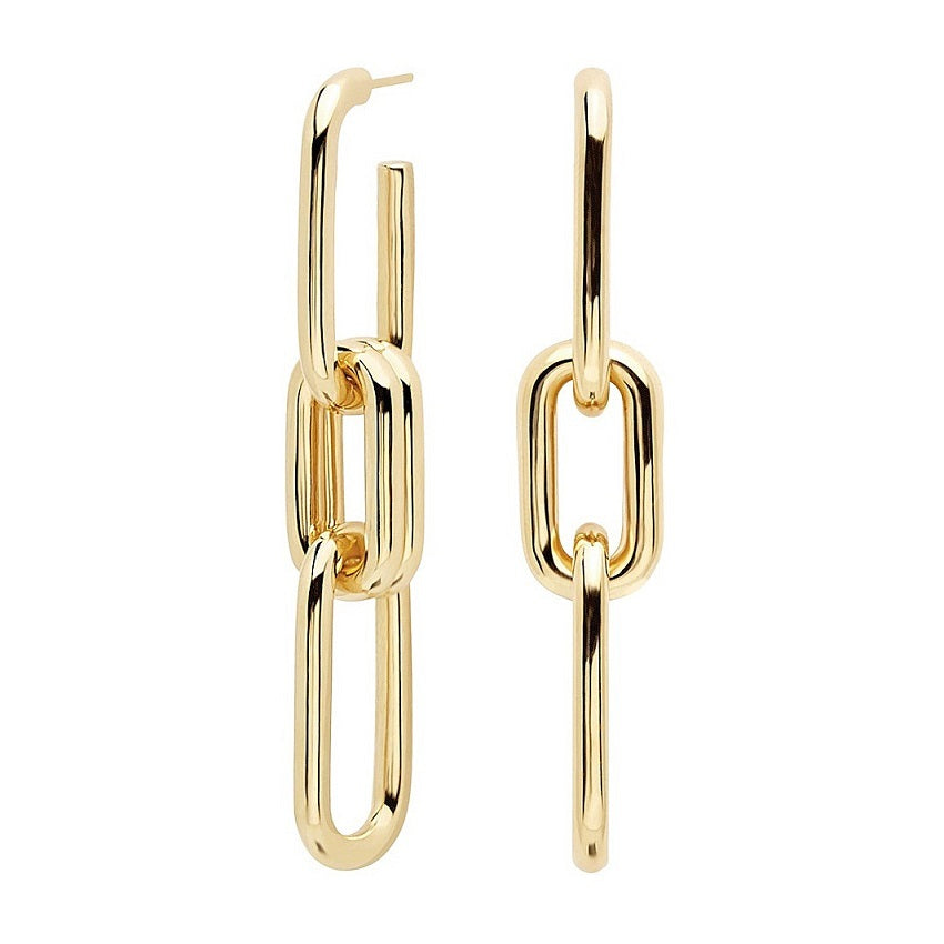 Orecchini PdPaola AR01-074-U Muze Daze Collection argento 925 placcato oro 18 K-2b Gioielli