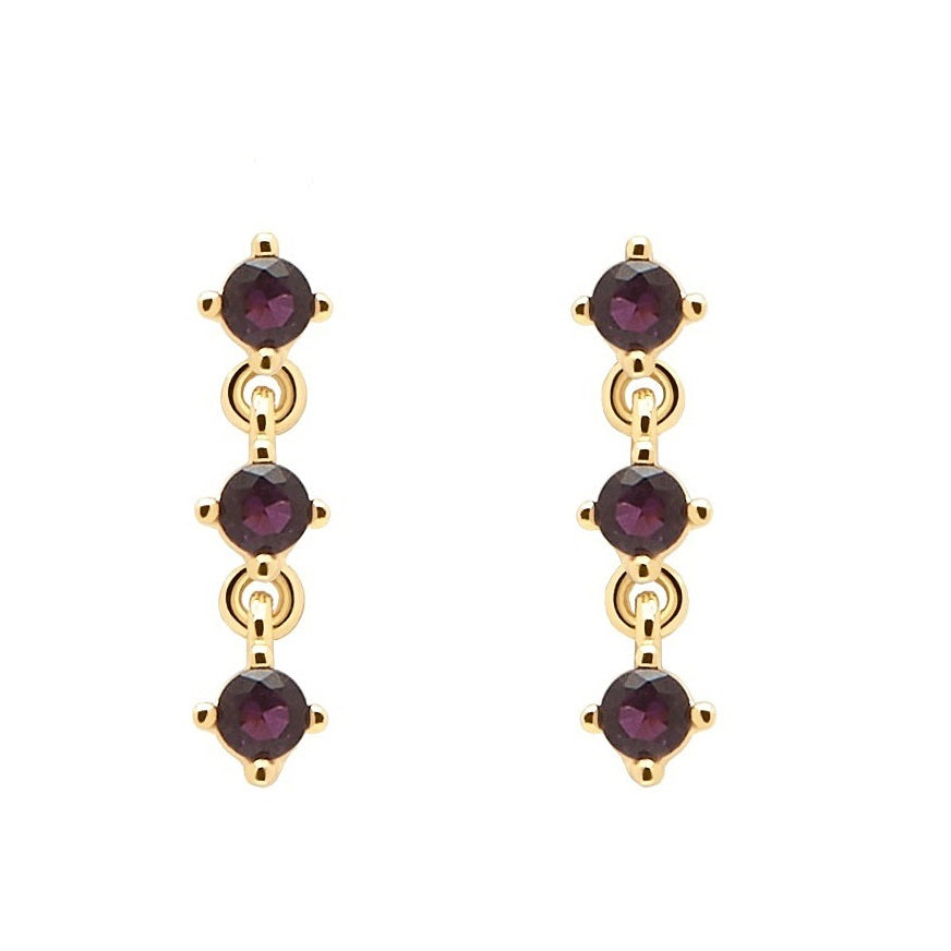 Orecchini PdPaola AR01-244-U Scarlet Cavalier Collection argento 925 placcato oro 18 K-2b Gioielli