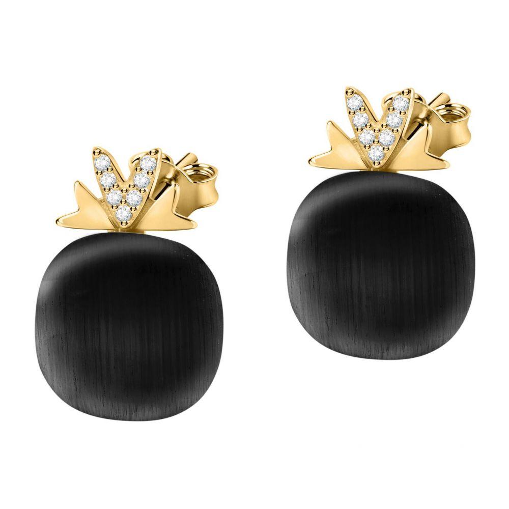 Orecchini Morellato Gemma SAKK106 donna nero argento-2b Gioielli