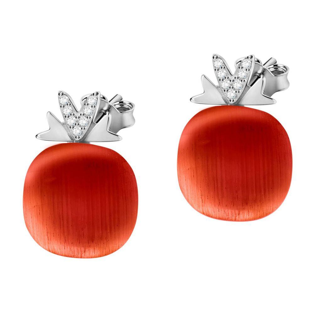 Orecchini Morellato Gemma SAKK109 donna corallo in argento-2b Gioielli