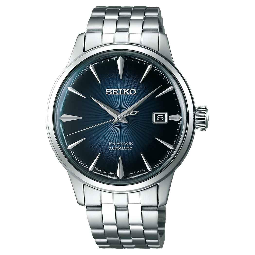 Orologio Seiko Presage Cocktail Blue Moon SRPB41J1 automatico uomo 40 mm-2b Gioielli