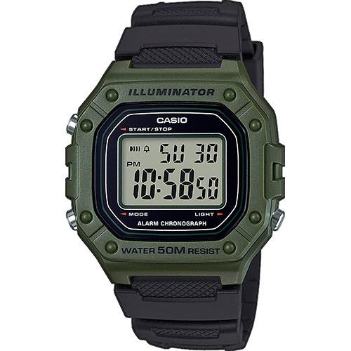 Orologio Casio Collection W-218H-3AVEF uomo 43mm-2b Gioielli