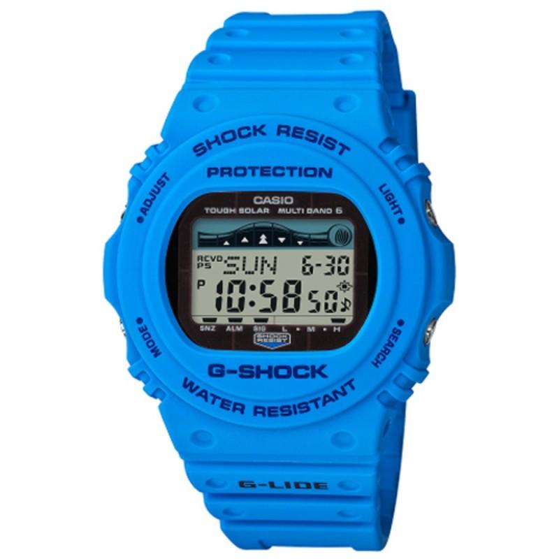 Casio G-Shock G-Lite GWX-5700CS-2ER blue solar radio controlled watch