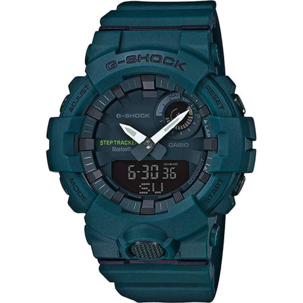 Orologio Casio G-Shock GBA-800-3AER bluetooth 48mm petrolio-2b Gioielli