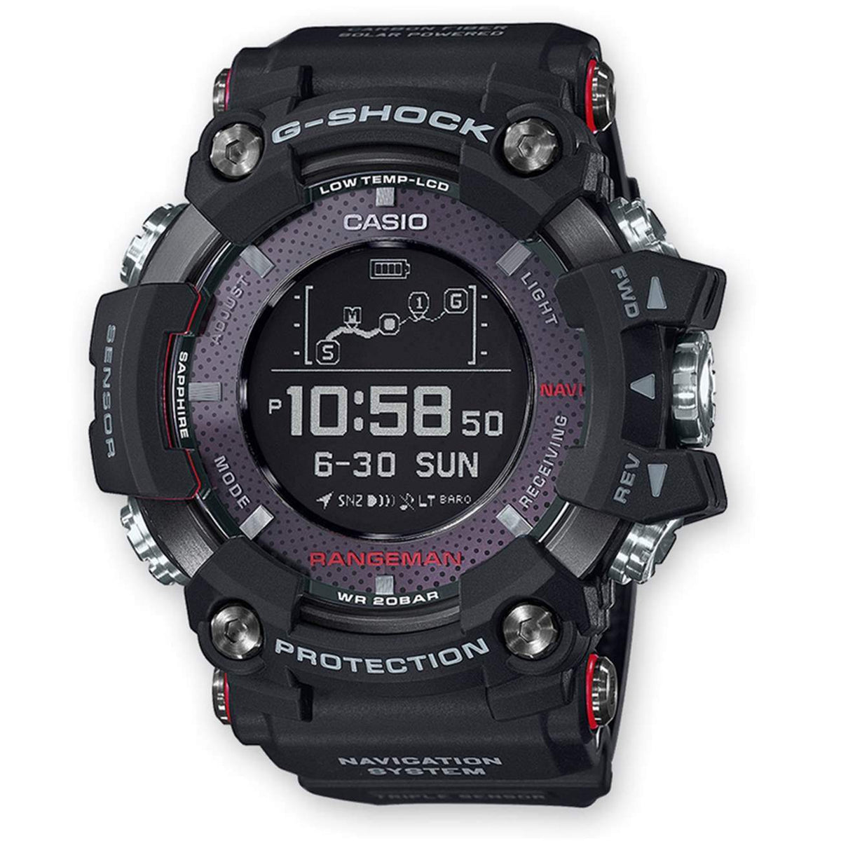 Orologio Casio G-Shock Rangeman GPR-B1000-1ER Gps Solare-2b Gioielli