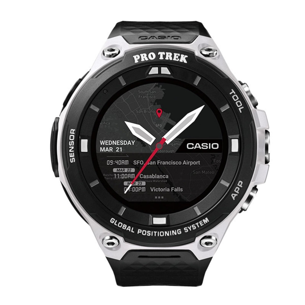 Orologio Casio Pro Trek WSD-F20-WE Smartwatch uomo 57mm bianco Edizione Limitata-2b Gioielli