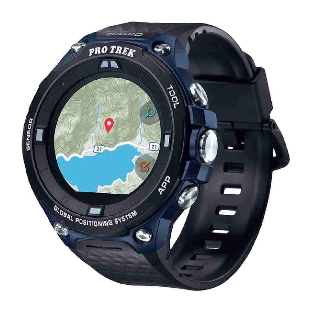 Orologio Casio Pro Trek WSD-F20A-BU Smartwatch uomo blu-2b Gioielli