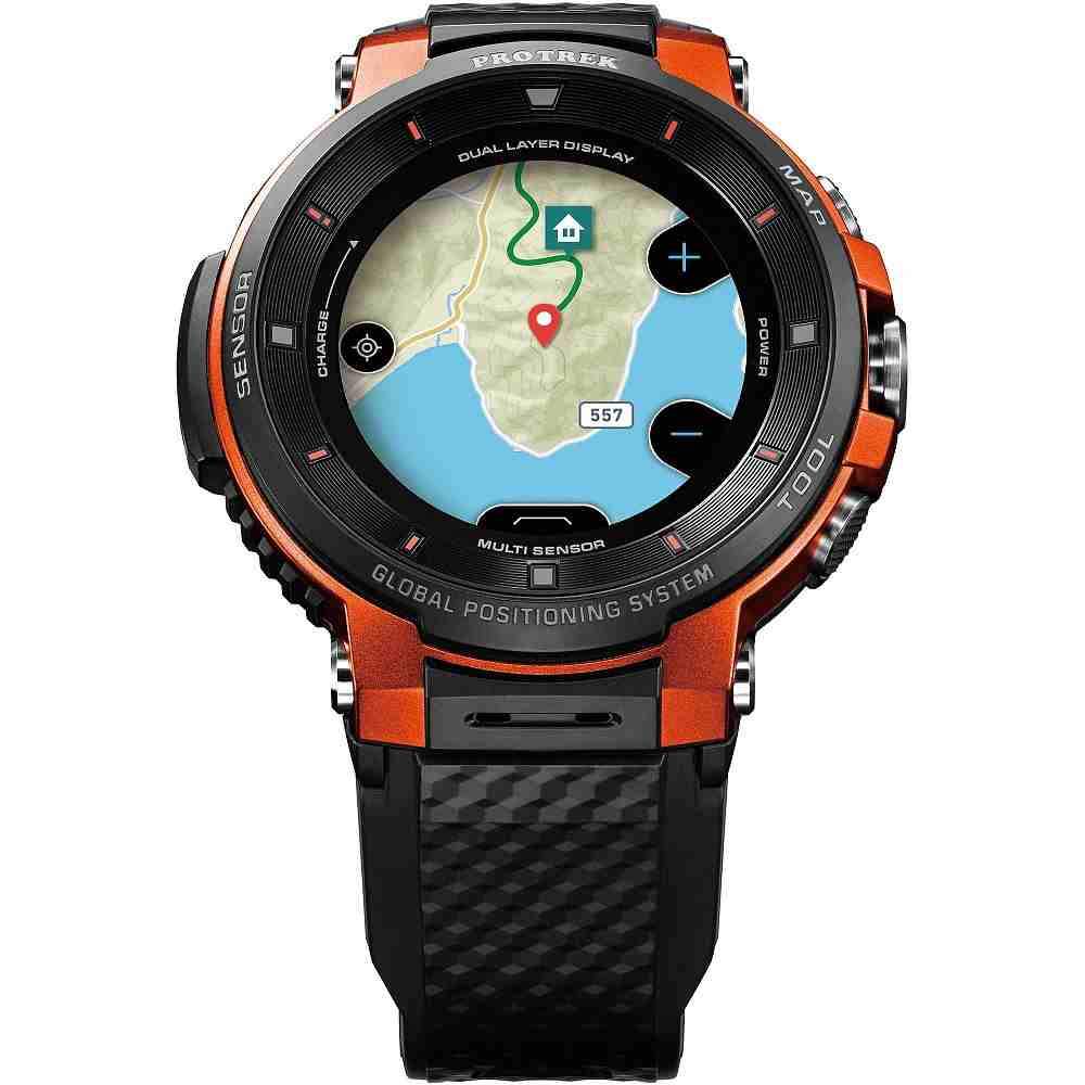 Casio Pro Trek WSD-F30-RG Smartwatch orange man watch