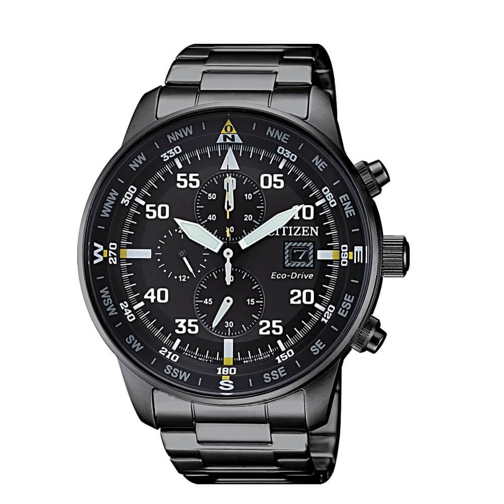 Orologio Citizen Of Collection CA0695-84E Crono Aviator uomo 44mm-2b Gioielli