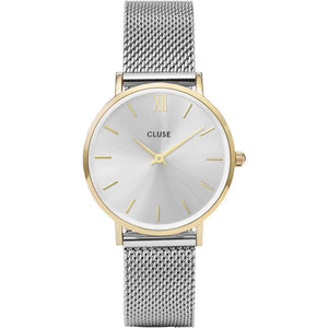 Orologio Cluse Minuit Mesh Gold/Silver 33mm CL30024-2b Gioielli
