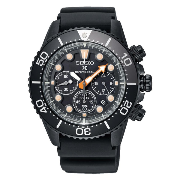 Seiko PROSPEX Limited Edition Chronograph Solar Diver Black PVD SSC673P1