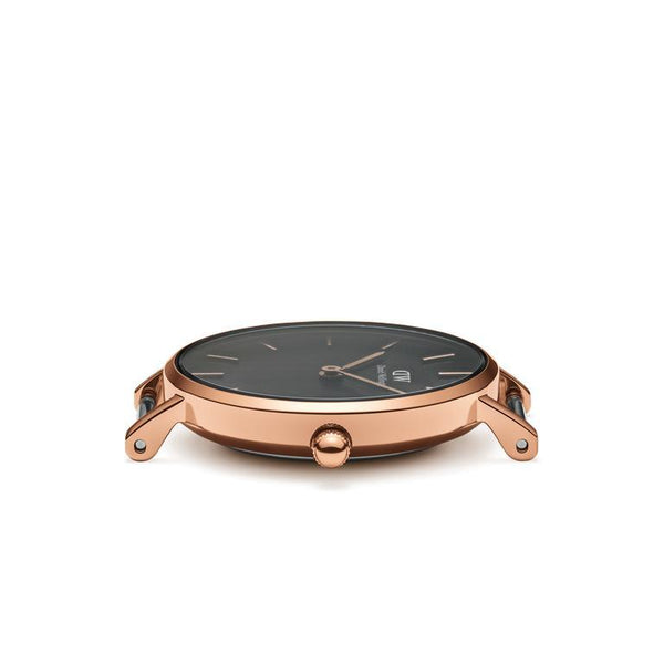 Petite Dw00100224 DW Classic Petite Sheffield 28mm Black Rose Gold
