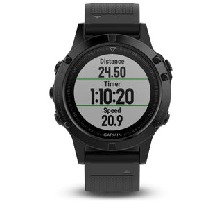 Orologio Garmin Fenix 5 Sapphire Black Black smartwatch uomo 47mm cardio da polso 010-01688-11-2b Gioielli