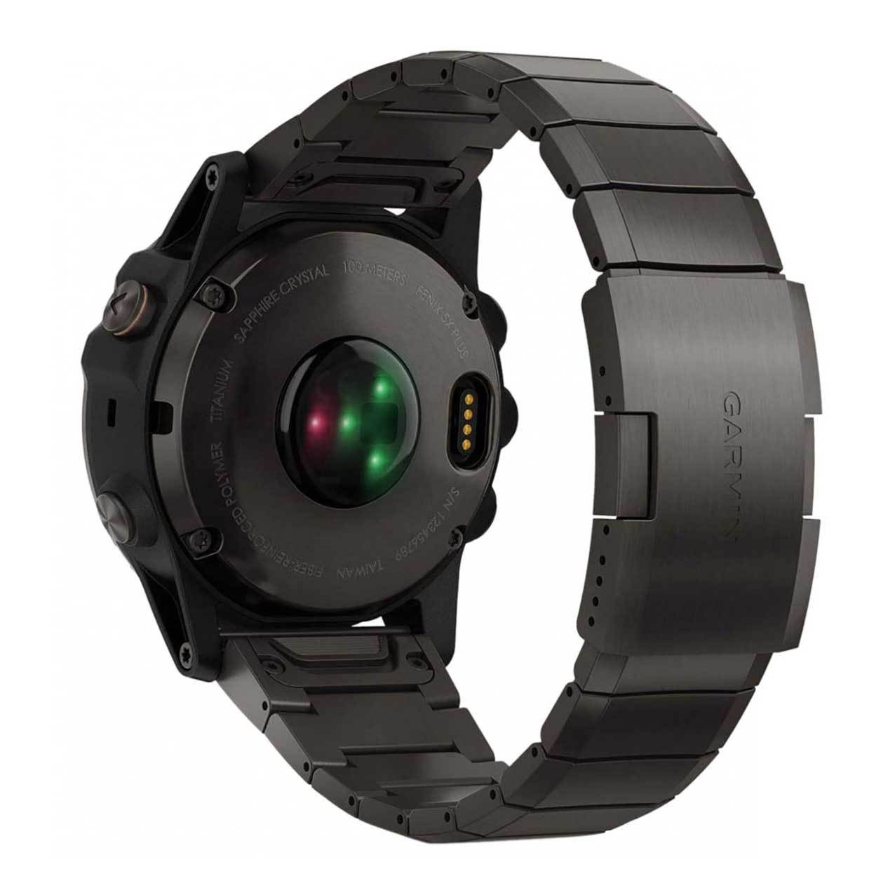 Orologio Garmin Fenix 5X Plus Sapphire Titanium DLC Carbon Gray 51mm 010-01989-05-2b Gioielli
