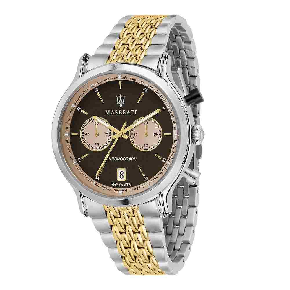 Orologio Maserati Legend R8873638003 marrone chrono 42mm-2b Gioielli