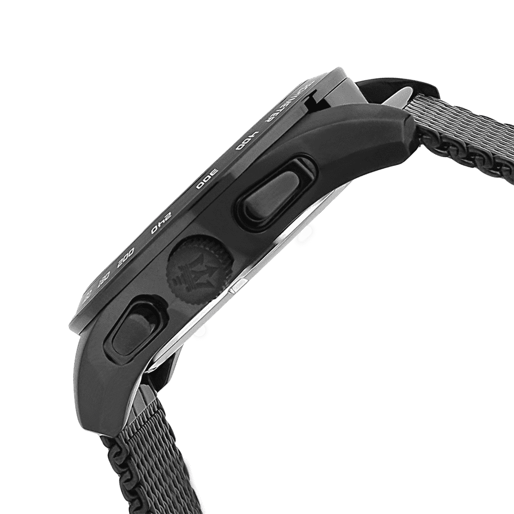 Orologio Maserati Traguardo 45mm R8873612031 chrono pvd mesh-2b Gioielli