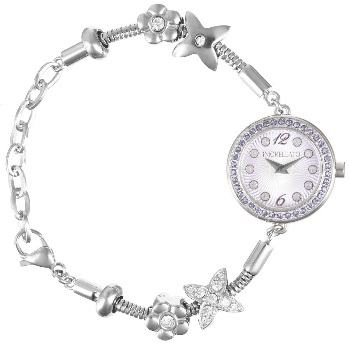 Orologio Morellato Drops R0153122519 donna 26mm lilla fiori-2b Gioielli