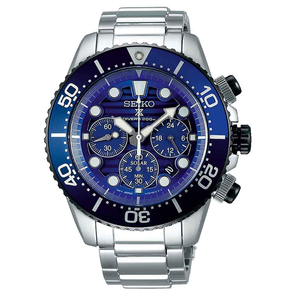 Orologio Seiko PROSPEX Save the Ocean cronografo solare SSC675P1-2b Gioielli